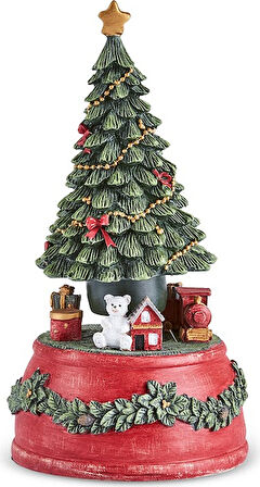 Karaca New Year Yılbaşı Tree Müzik Kutusu 10x18,5 cm