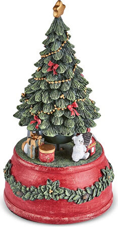 Karaca New Year Yılbaşı Tree Müzik Kutusu 10x18,5 cm