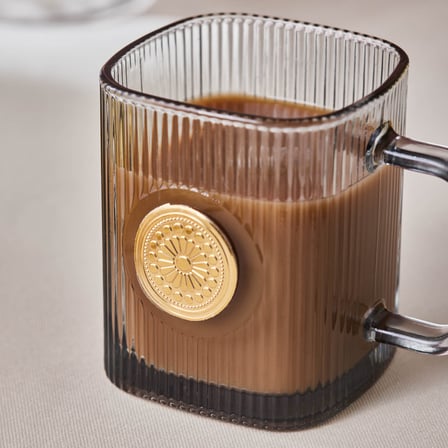 Karaca Madalyon Mug 340 Ml Gri