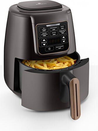 Karaca Air Pro Cook XL 2 in 1 Konuşan Airfryer Walnut Brown 4 Kişilik