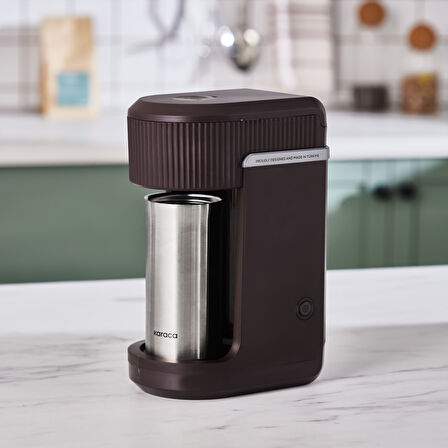 Karaca Mono Personal Filtre Kahve Makinesi Walnut Brown