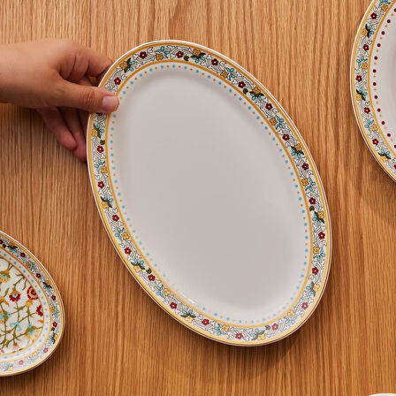 Karaca Nevra Kayık Tabak 30 Cm