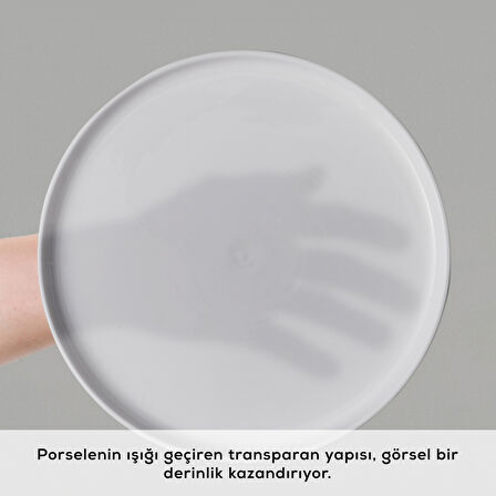 Karaca Forever Bone Bomo 22 Parça 6 Kişilik Kahvaltı Seti Beyaz