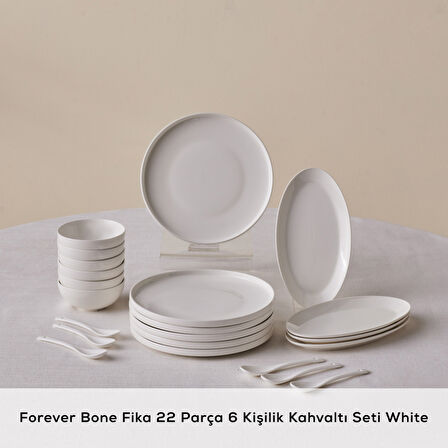 Karaca Forever Bone Fika 22 Parça 6 Kişilik Kahvaltı Seti