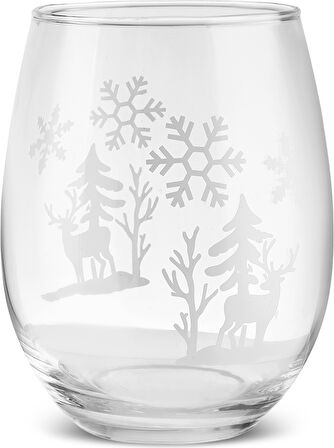Karaca New Year Yılbaşı Snowflake Meşrubat Bardağı 590 Ml