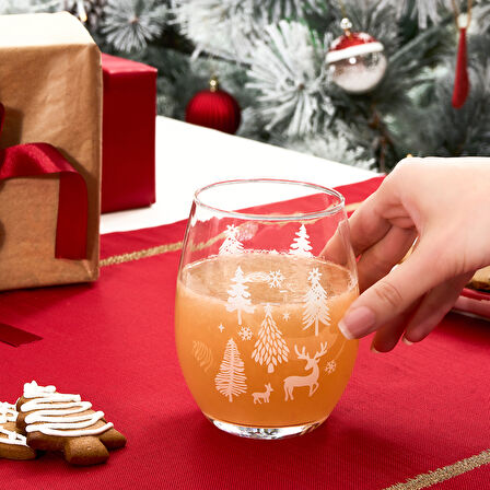 Karaca New Year Yılbaşı Noeltree Meşrubat Bardağı 590 Ml