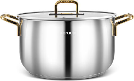 Karaca Maçka İndüksiyon Tabanlı Çelik Tencere 30 Cm Gold