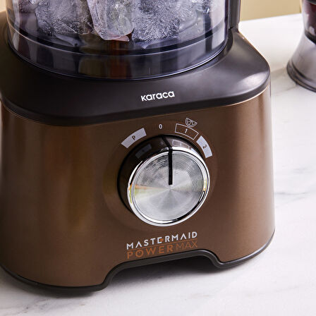 Karaca Mastermaid Power Max 11 in 1 Mutfak Robotu Walnut Brown 2500W