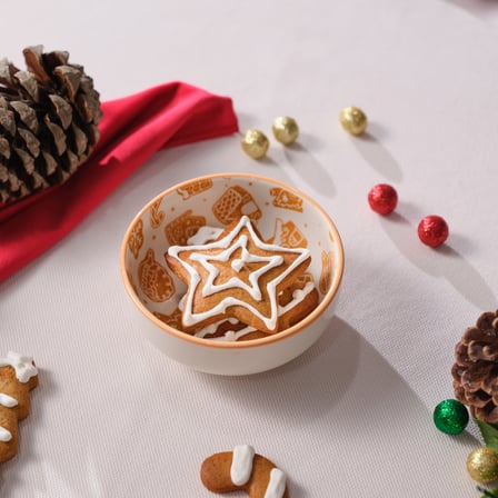 Karaca New Year Yılbaşı Gingerbread Round Çerezlik 10 cm