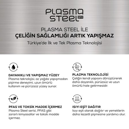 Karaca Plasma Steel 3Ply İndüksiyon Tabanlı Çelik Tencere 24 Cm