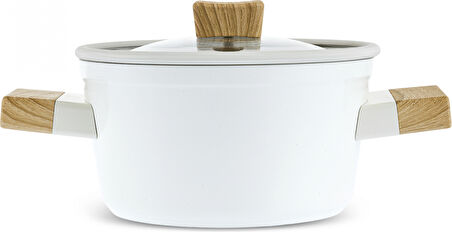 Karaca Swiss Crystal Creamy Wood Tencere 20 Cm