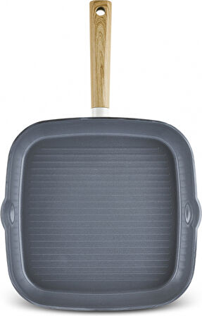 Karaca Swiss Crystal Creamy Wood Grill Tava 28 Cm