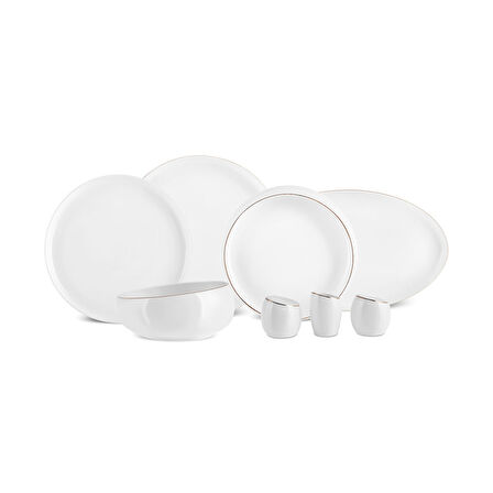 Karaca Stream Bone Astro 53 Parça 12 Kişilik Yemek Takımı Gold