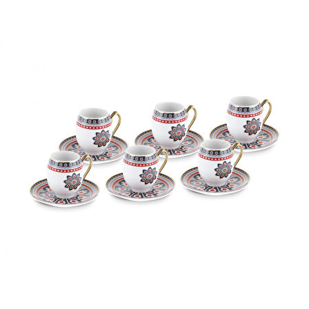 Karaca Söğüt 6 Kişilik Kahve Fincanı 90 ml