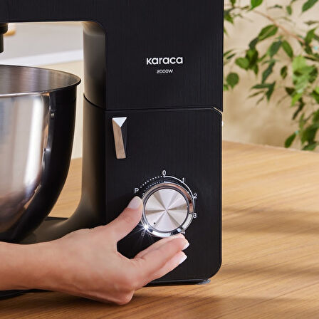 Karaca Multichef Ultra 2000 watt 7 Litre Stand Mikser Black