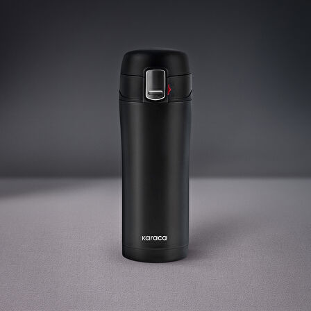 Karaca Pluton Çelik Sızdırmaz Termos Siyah 450 ml