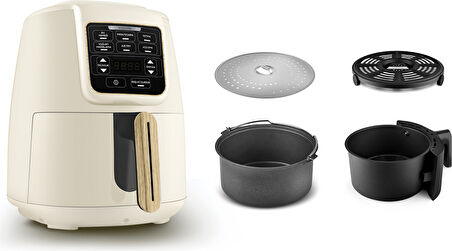 Karaca Air Pro Cook 3 in 1 XL Ev Yemeği, Közleme, Airfryer Wood Craft 4 Kişilik