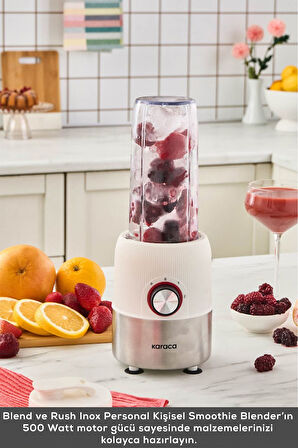 Karaca Blend ve Rush Inox Personal Kişisel Smoothie Blender White