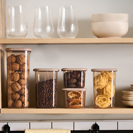 Karaca Rise 9'lu Saklama Kabı Kahverengi