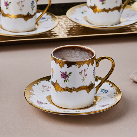 Karaca Bihter 6 Kişilik Kahve Fincanı 90 Ml