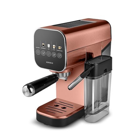 Karaca MyCaffe Barista S20 Entegre Süt Hazneli Otomatik Espresso ve Latte Makinesi Copper 900 ml 1360W