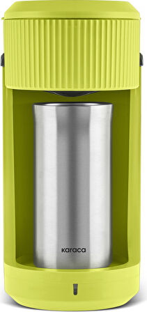 Karaca Mono Personal Filtre Kahve Makinesi ve İnox Kişisel Termo Hediyeli Lime Green