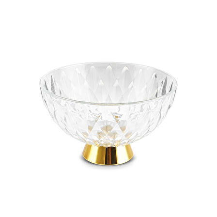 Karaca Samba Cam Dekoratif Meyvelik 22,5x13,5 cm Gold