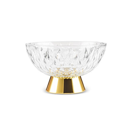 Karaca Samba Cam Dekoratif Meyvelik 22,5x13,5 cm Gold