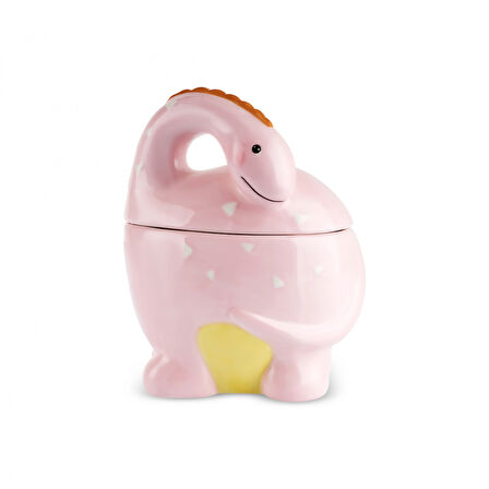 Karaca Dino Kapaklı Saklama Kabı Pembe