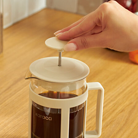 Karaca Rita French Press 600 ml Krem
