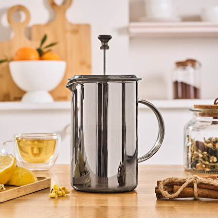 Karaca Alina French Press Gri 800 ml