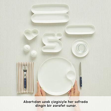 Karaca Stream Bone Salsa 34 Parça 6 Kişilik Kahvaltı Takımı