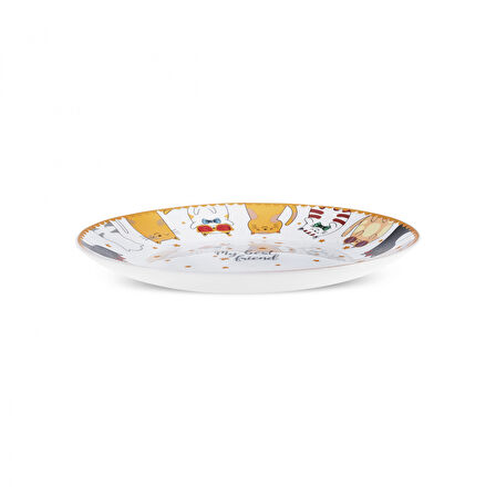 Karaca Cat Cake 6 Parça Opal Cam Pasta Seti 19 cm