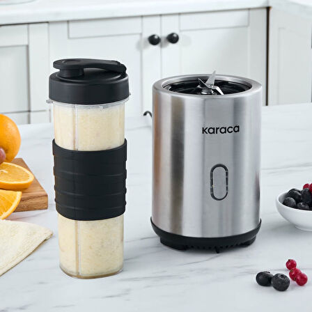 Karaca Smooth and Move Inox 350W Personal Kişisel Smoothie Blender 