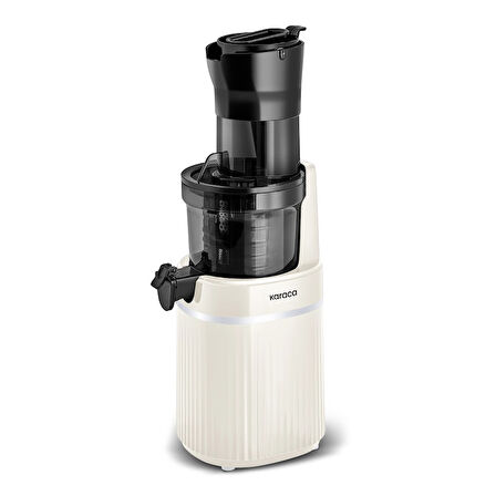 Karaca Fresh Press Slow Juicer Yavaş Sıkım Katı Meyve Sıkacağı Cream