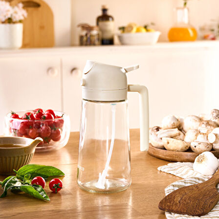 Karaca Flowy Airfry Cam Sprey Yağdanlık 450 ml 