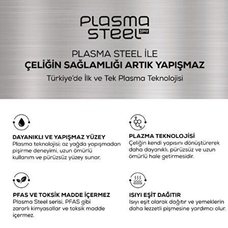Karaca Plasma Steel 316+ 3Ply Karnıyarık Tencere 26 cm