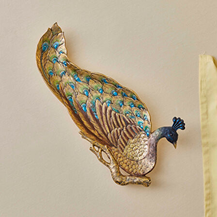 Karaca Peacock Dekoratif Obje 42x21,2x5 cm