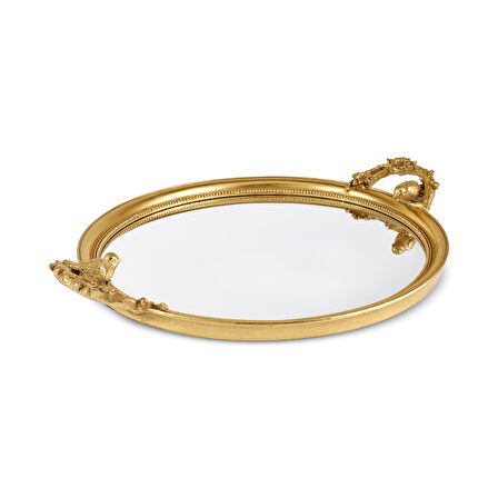 Karaca Vilma Dekoratif Gold Tepsi 50x40x5 cm