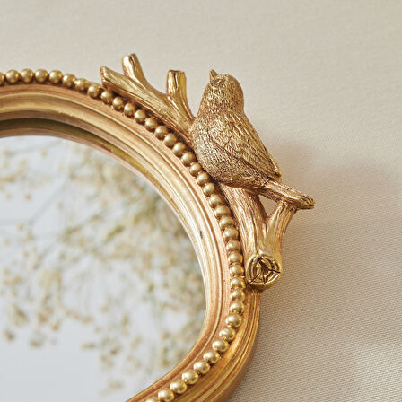 Karaca Lenora Dekoratif Gold Tepsi 17x13,5x41 cm