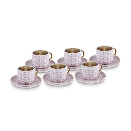 Karaca Braid 6 Kişilik Kahve Fincanı 100 Ml