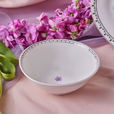 Karaca Minton Pembe Çiçek Kase 14 Cm