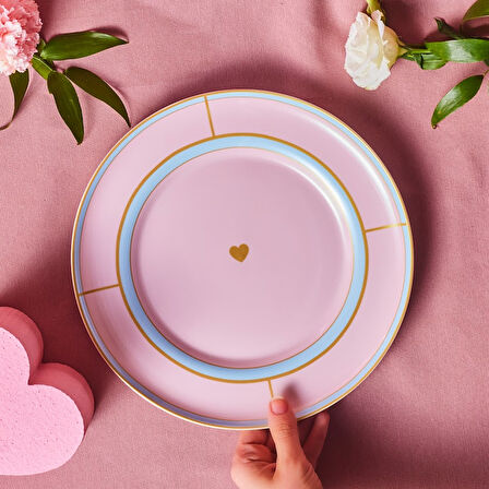 Karaca Talya Servis Tabağı Pembe 25 cm 