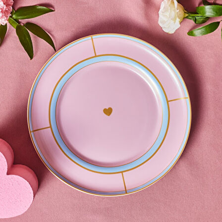 Karaca Talya Servis Tabağı Pembe 25 cm 