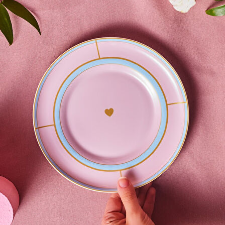 Karaca Talya Pasta Tabağı Pembe 20 Cm