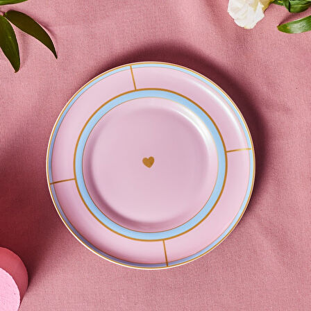 Karaca Talya Pasta Tabağı Pembe 20 Cm
