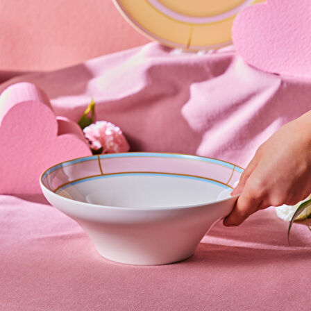Karaca Talya Salata Kasesi 23 Cm Pembe