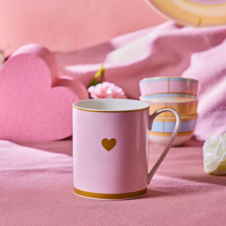 Karaca Talya Kupa Pembe 355 Ml 