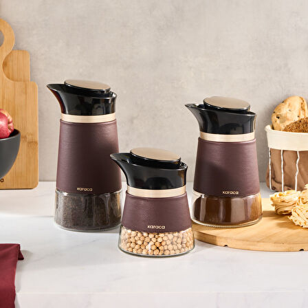 Karaca New Latin 3'lü Cam Saklama Kabı Seti