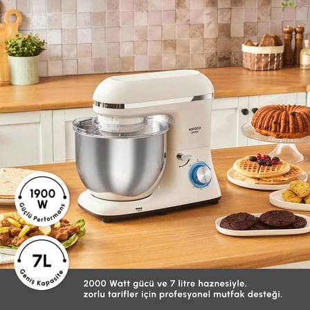 Karaca Chefcrafter Hamur Yoğurma Makinesi  Porcelain White 7L